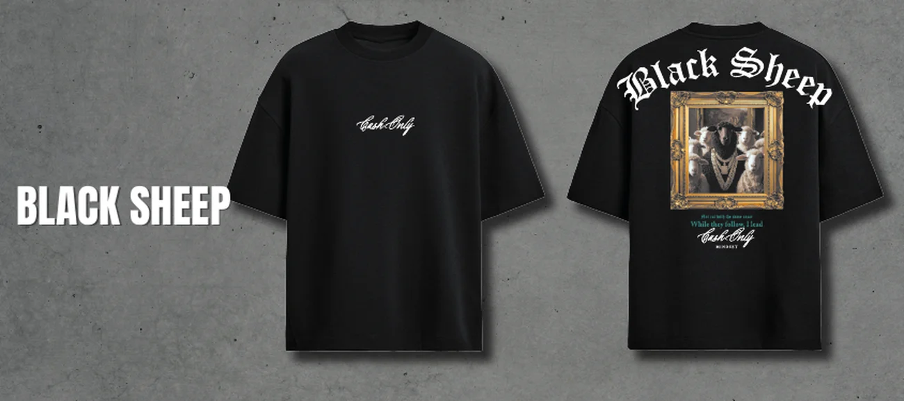 Playera Cash Culture Black Sheep